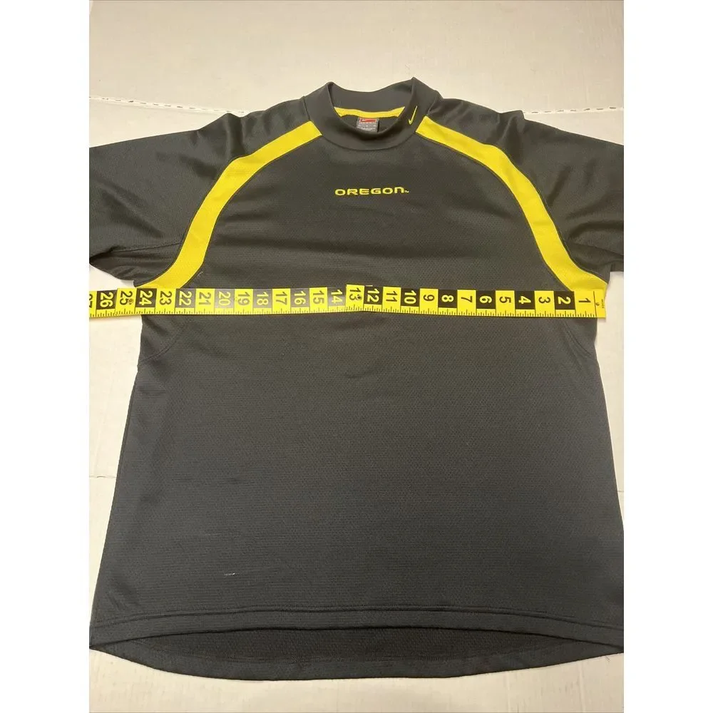 Nike Team Sphere Dry Oregon Ducks Short Sleeve Shirt‎ Men's Large Black Yellow